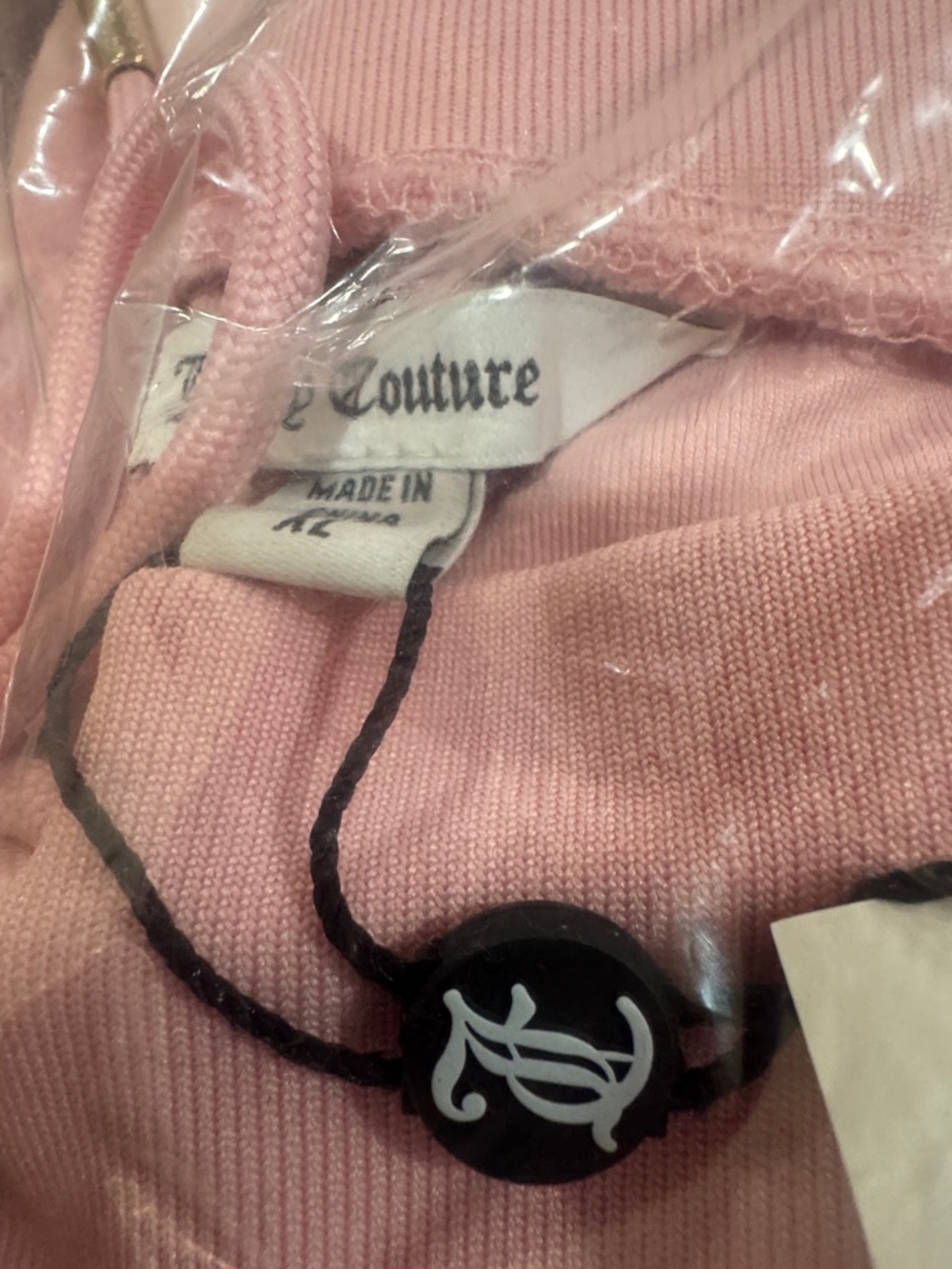 Juicy Couture Embossed “JC”Patterned Velour Track Pants/Size XL/NIB/SEALED! - Picture 6 of 16